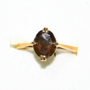 Avon Smoky Quartz Solitaire Ring